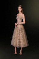 Julia Abstract Print Maxi Dress for women, from JOSEPHINE, The Viet Concept 