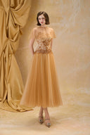 Claire Guipure Lace Chiffon Evening Gown for women, from MADDY HATES ROSE, The Viet Concept