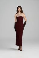 Élégance Sculpted Bustier Tweed Dress for women, from KEIRA TONG, The Viet Concept 