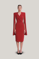  Crimson Red Irvine Maxi Dress for women, from Jenny K Tran, The Viet Concept 2