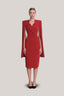  Crimson Red Irvine Maxi Dress for women, from Jenny K Tran, The Viet Concept 2