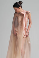 Cream Lace Tulle Vanessa Gown For Women, from DUONG ATELIER, The Viet Concept