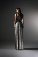 Flicker Metallic Lamé Cut-Out Gown for women, from SORAMAME, The Viet Concept
