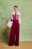 White Diamond Corset Layering Shirt for women, from WHITE PLAN, The Viet Concept 