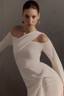 HA THANH VIET • Narcotic Draped Rice Knit Maxi Dress