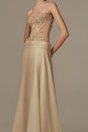 Sieste Ivory Voile Tulle Evening Gown for women, from POEM, The Viet Concept