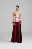 Lunara Silk Taffeta High Waist Flared Ao Dai Pants for women, from KEIRA TONG, The Viet Concept