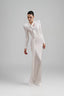Chanfa Bodycon Square Shoulder Silk Spandex Floor Length Dress for women, from Ha Thanh Viet, The Viet Concept 