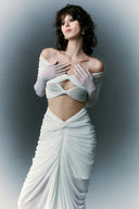 HA THANH VIET • Palatine Draped Stretch Jersey Maxi Dress