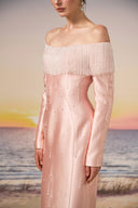 Talia Royale Crystal Fringe Off-Shoulder Gown for women, from 21SIX, The Viet Concept