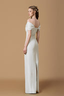Celestine Silk-Lined Taffeta Off-Shoulder Column Gown for women, from IHF ATELIER, The Viet Concept