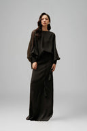 Dien Vi Set with Top & Maxi Skirt for women, from Guyehi Studio, The Viet Concept 
