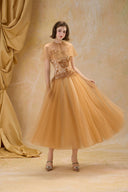 Claire Guipure Lace Chiffon Evening Gown for women, from MADDY HATES ROSE, The Viet Concept