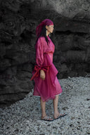 Amethyst Veil Lace Organza Blouse for women, from CAOSTU, The Viet Concept