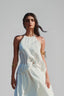 White Halter Neck Pearl Top for women, from Xita, The Viet Concept 