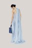 Pine Trapezoid Pleated Chiffon Maxi Dress for women, from DAS LA VIE, The Viet Concept 