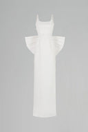 Monaco Embellished Satin Bow-Back Maxi Dress for women, from DANG PHONG DESIGNER, The Viet Concept