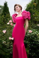 Dark Rose Mermaid Evening Gown for women, from IHF ATELIER, The Viet Concept