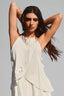 White Halter Neck Pearl Top for women, from Xita, The Viet Concept 