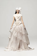 Elza Sculpted Halter Mesh Gown for women, from DAS LA VIE, The Viet Concept 