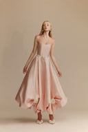 WHITE PLAN • Gardenia Couture Taffeta A-Line Maxi Dress