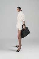Korean Cotton Sculpted Wrap Shirt for women, from DAS LA VIE, The Viet Concept
