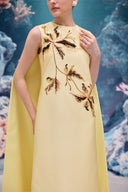 Lysandra Coral Crystal Cape Gown for women, from 21SIX, The Viet Concept