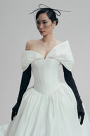 Whispered Wings Chiffon Silk Maxi Dress for women, from LINH DOAN, The Viet Concept 