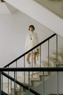 Monarch Cape Ruffle Mini Dress for women, from WHITE PLAN, The Viet Concept