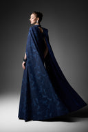 GVLUX • Rococo Asymmetry Denim A-Line Dress