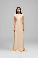 Siraile Sculptural Pleated Maxi Dress for women, from Guyehi Studio, The Viet Concept 