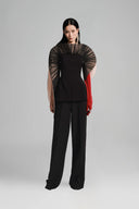 Black Fan-Petal Tulle Bodice for women, from Lecia, the Viet Concept 