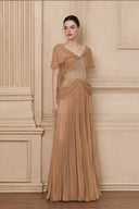 Blanche Pleated Corset Evening Gown for women, from JOSEPHINE, The Viet Concept 