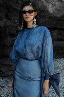 Celestia Sheer Lace Organza Statement Shirt for women, from CAOSTU, The Viet Concept