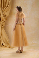 Claire Guipure Lace Chiffon Evening Gown for women, from MADDY HATES ROSE, The Viet Concept