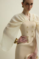 Willow Crepe Length Dress for women, from JENNY K TRAN, The Viet Concept 