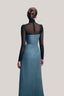 Trang Strapless Bow Tie Velvet Burlap Floor Length Dress for women, from TINH, The Viet Concept 