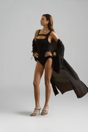Perle Noire Sculpting Bodysuit In Double-Layer Swim Jersey for women, from SEXYM, The Viet Concept