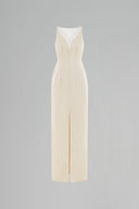 Serena Handcrafted Lace-Back Silk Evening Gown for women, from DANG PHONG DESIGNER, The Viet Concept