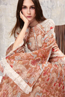 L'ALLÉE • Baroque Pleated Flared Sleeve Maxi Dress