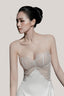 White Fleur Lace Long Dress Side Sklit for women, from DORO, The Viet Concept 