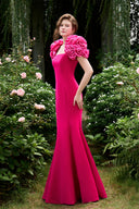 Dark Rose Mermaid Evening Gown for women, from IHF ATELIER, The Viet Concept