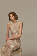 Ondine Ivory Lace Tulle Evening Gown for women, from POEM, The Viet Concept
