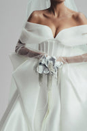 Vivid Soar Mikado Overskirt for women, from LINH DOAN, The Viet Concept 
