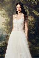 LINH PHUNG • Nubelia Sculpted Draped Tulle Evening Gown