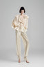 Sand Ruffled V-Neck Blouse for women, from Must Have, The Viet Concept 