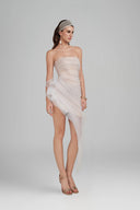 White Elaris Mini Dress for women, from POEM, The Viet Concept 