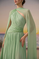 Amara One-Shoulder Crystal Chiffon Evening Gown for women, from 21SIX, The Viet Concept