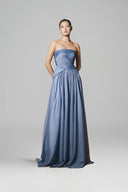 Noon Celestia Draped Shimmer Mesh Gown for women, from BYDI, The Viet Concept