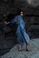 Celestia Sheer Lace Organza Statement Shirt for women, from CAOSTU, The Viet Concept